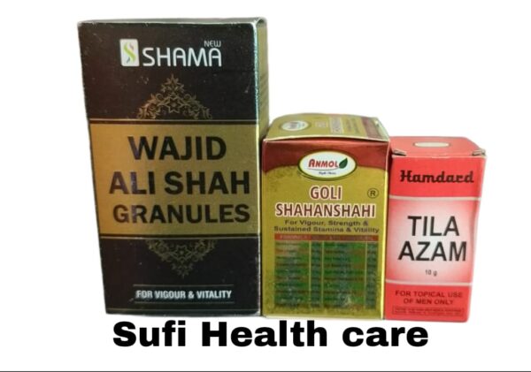 New shama wajid ali shah granules 100gm Goli Shahanshahi Tila azam10ml