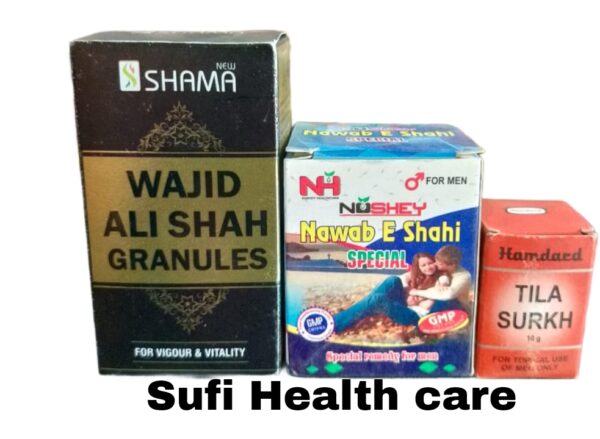 New shama wajid ali shah granules 100gm Nawab e shahi Specil 125gm Tila Azam 10gm