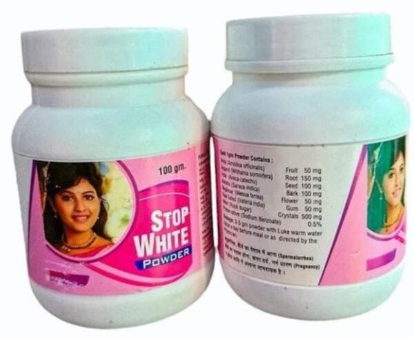 stop whie powder