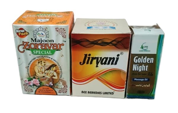 Sufi Health care Majoon Zoraver Specil 150gm Jiryani 80pills Golden Night tila 10ml