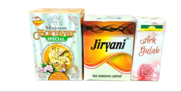 Sufi health care JIRYANI 80 pills 100gm Majoon Zoravar specil 150gm FREE ARQ GULAB