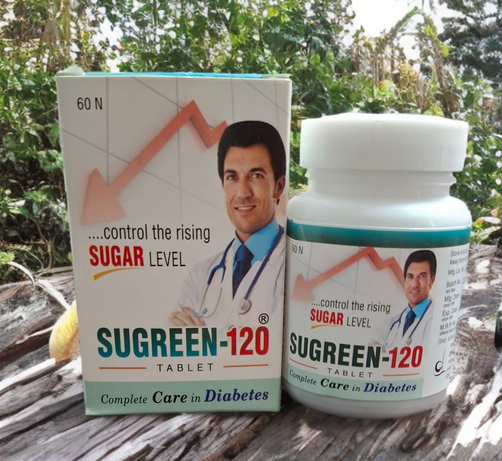 Sugreen-120 Tablet Control the Rising Sugar Level 60tb (Pack of 2)